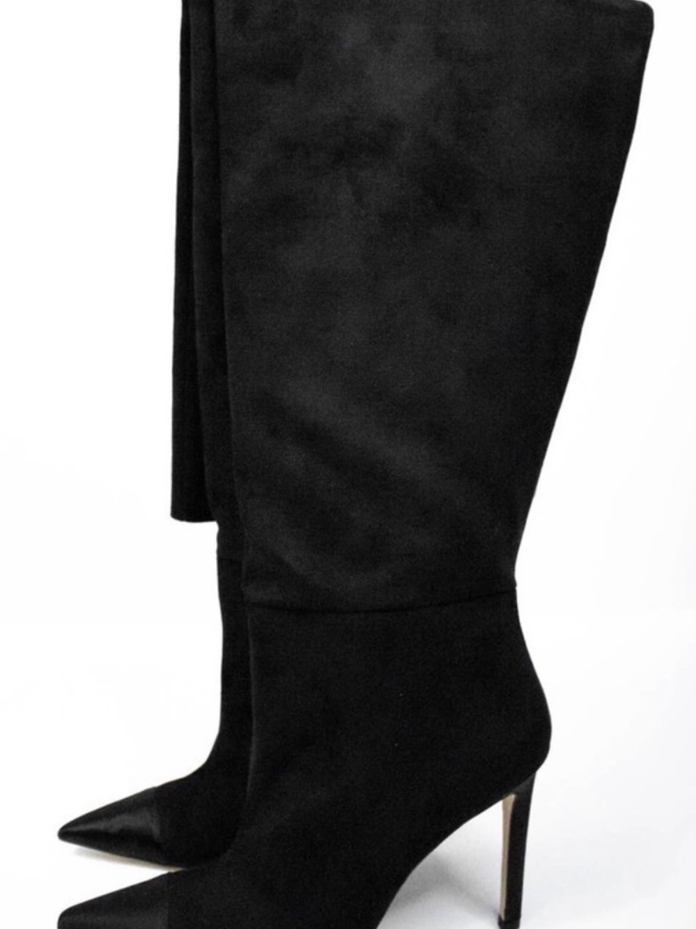 Good American Black Suede
Slouchy Over The Knee Boots 7.5
Thigh High Heeled - Picture 7 of 10